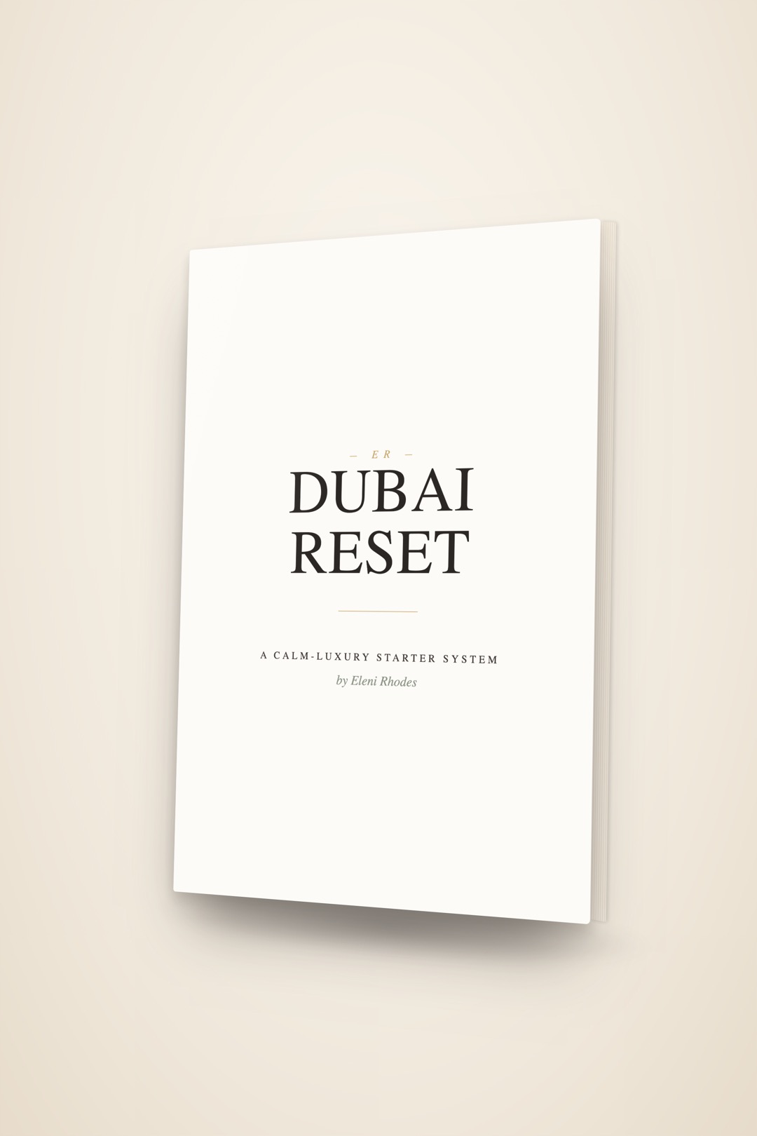 The Dubai Reset — a calm-luxury starter guide
